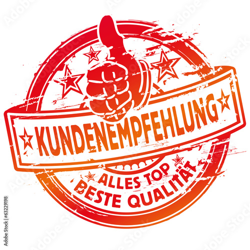 Stempel Kundenempfehlung