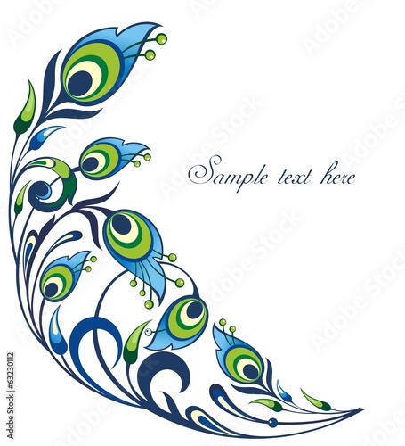 Peacock feathers  background