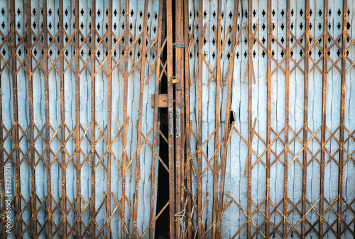 Old Grunge Steel Shutter