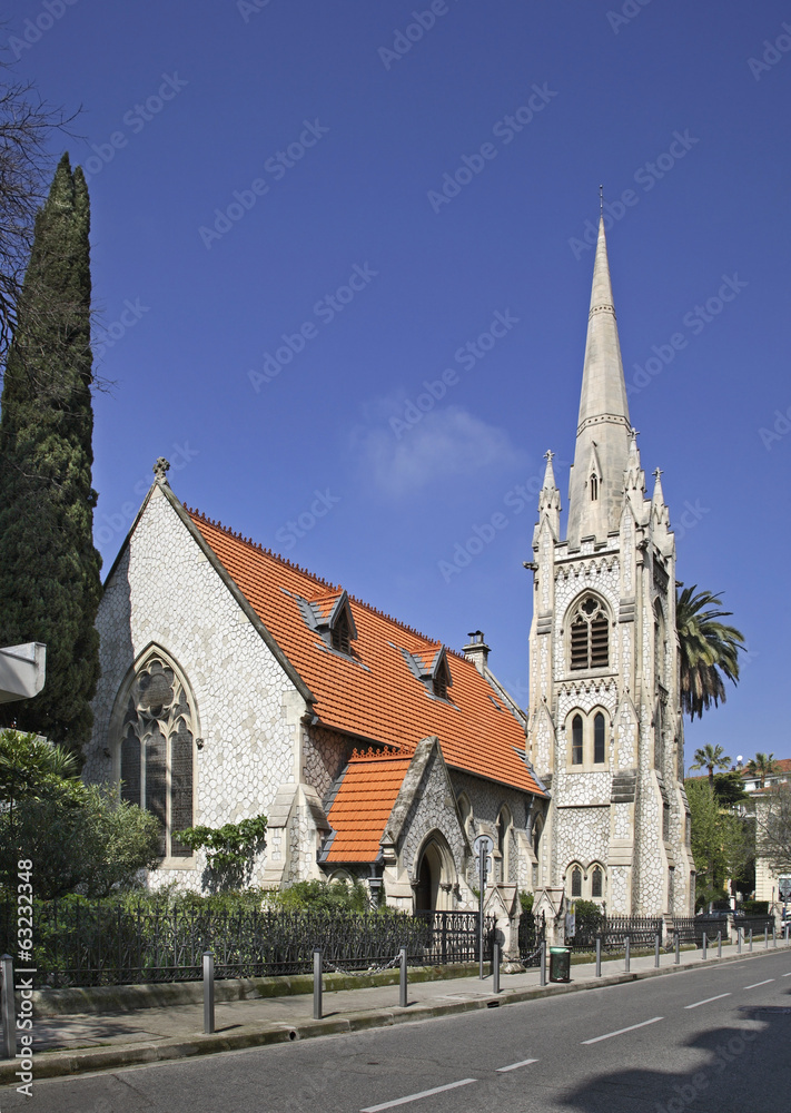 Protestant church in Nice. France