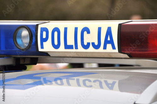 Polish police car