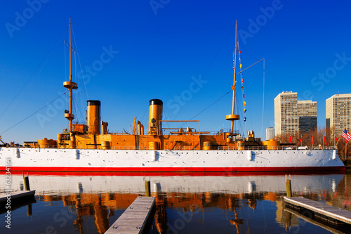 The protected cruiser USS Olympia, in Philadelphia photo