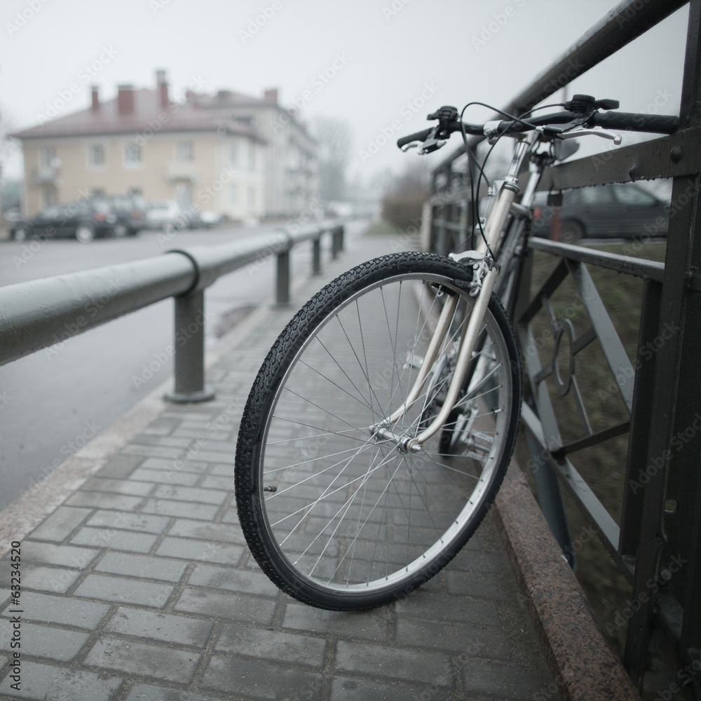 Fototapeta premium old bike on the street