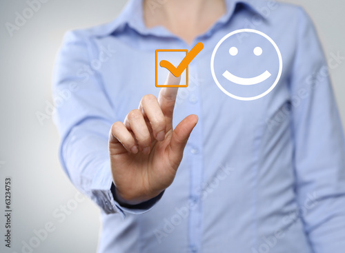Obraz na płótnie positives feedback