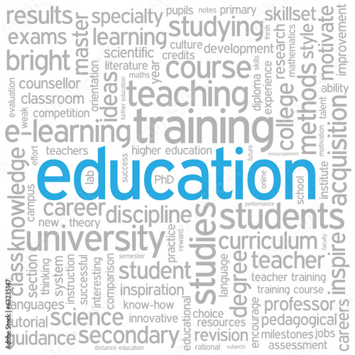 "EDUCATION" Tag Cloud (training skills university school career)