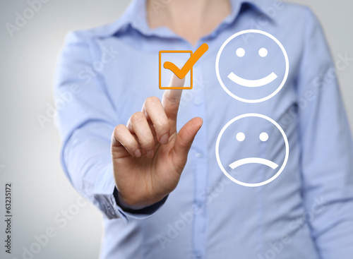 Obraz na płótnie feedback auswahl