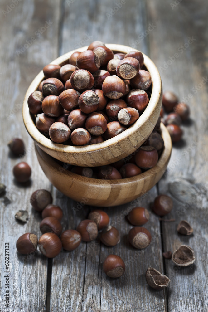 Fototapeta premium Hazelnuts