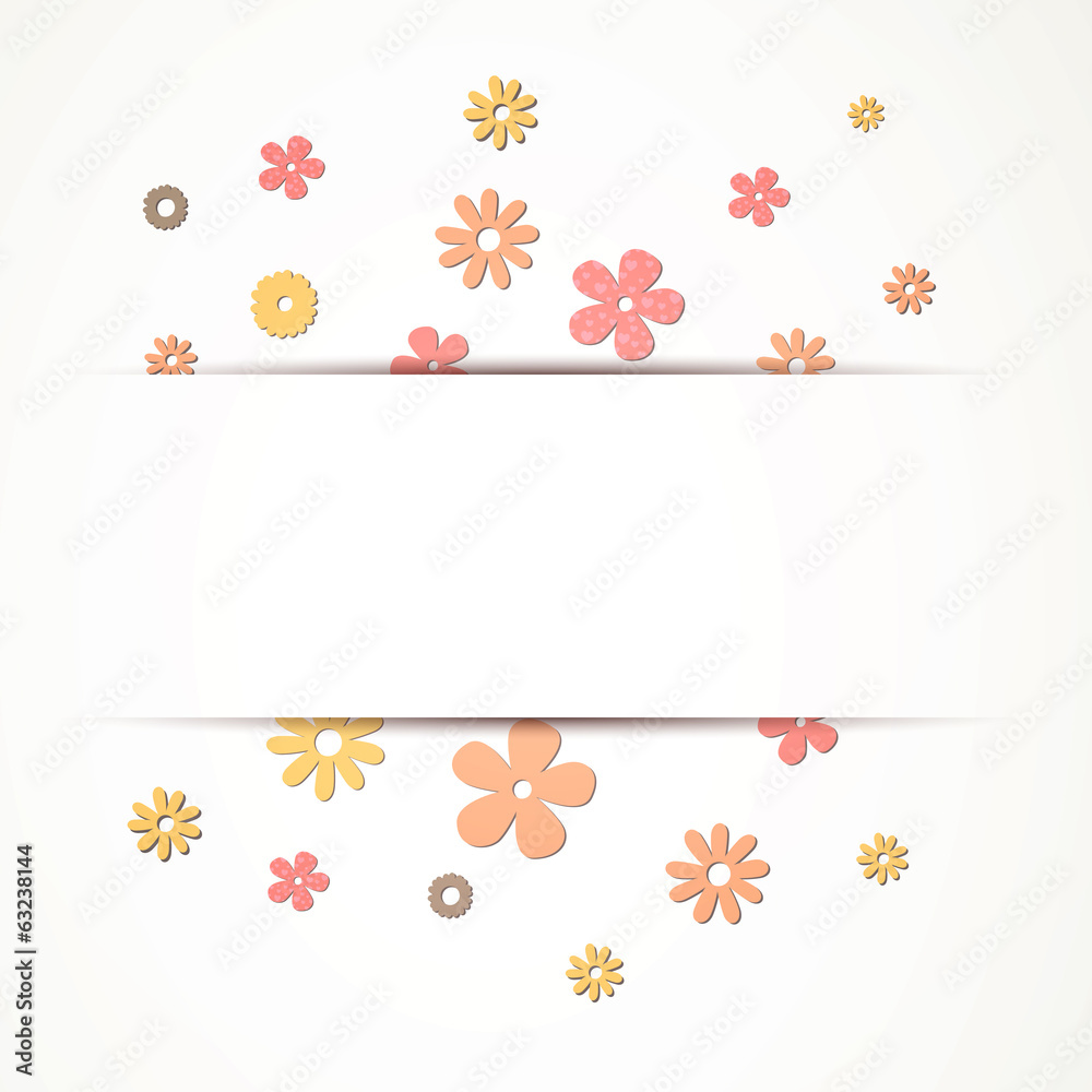 Vector Illustration of a Flower Background