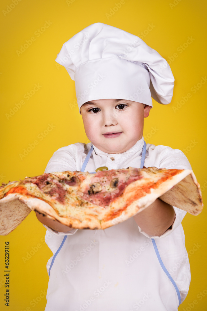 Boy making pizza Boy making pizza