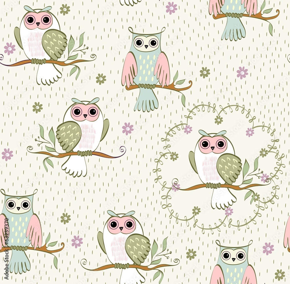 Fototapeta premium cartoon owls