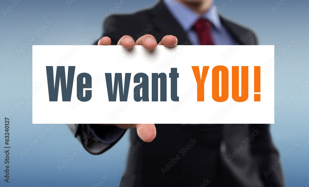 We want you We want you
