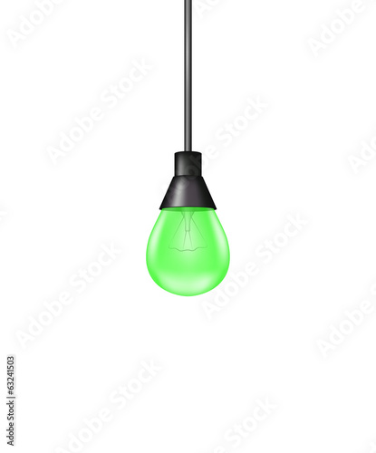 Hanging light bulb