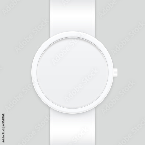 Watch or clock template. Vector illustration