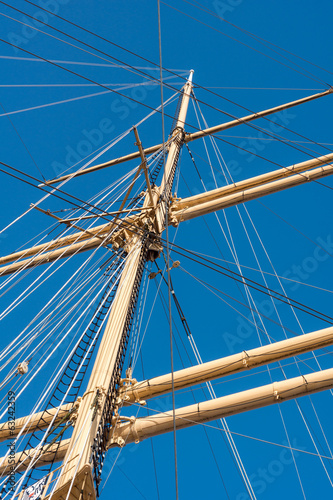 Ship Mast with blue Sky