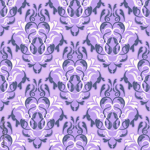 seamless wallpaper. damask pattern. flower background