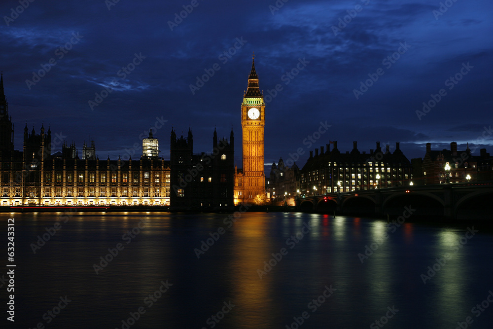 Westminster Palace at night