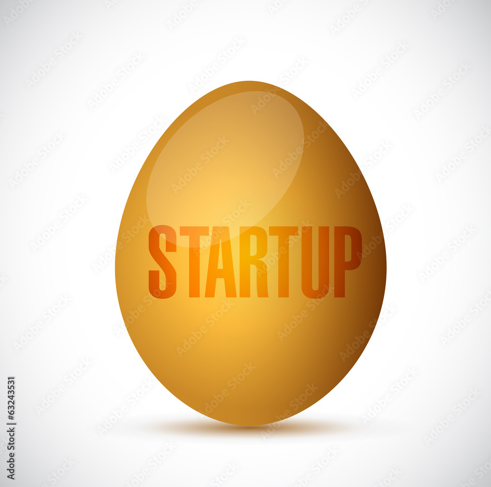 startup golden egg illustration design startup golden egg illustration design