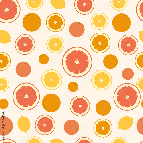 Citrus slices background eps10 vector illustration