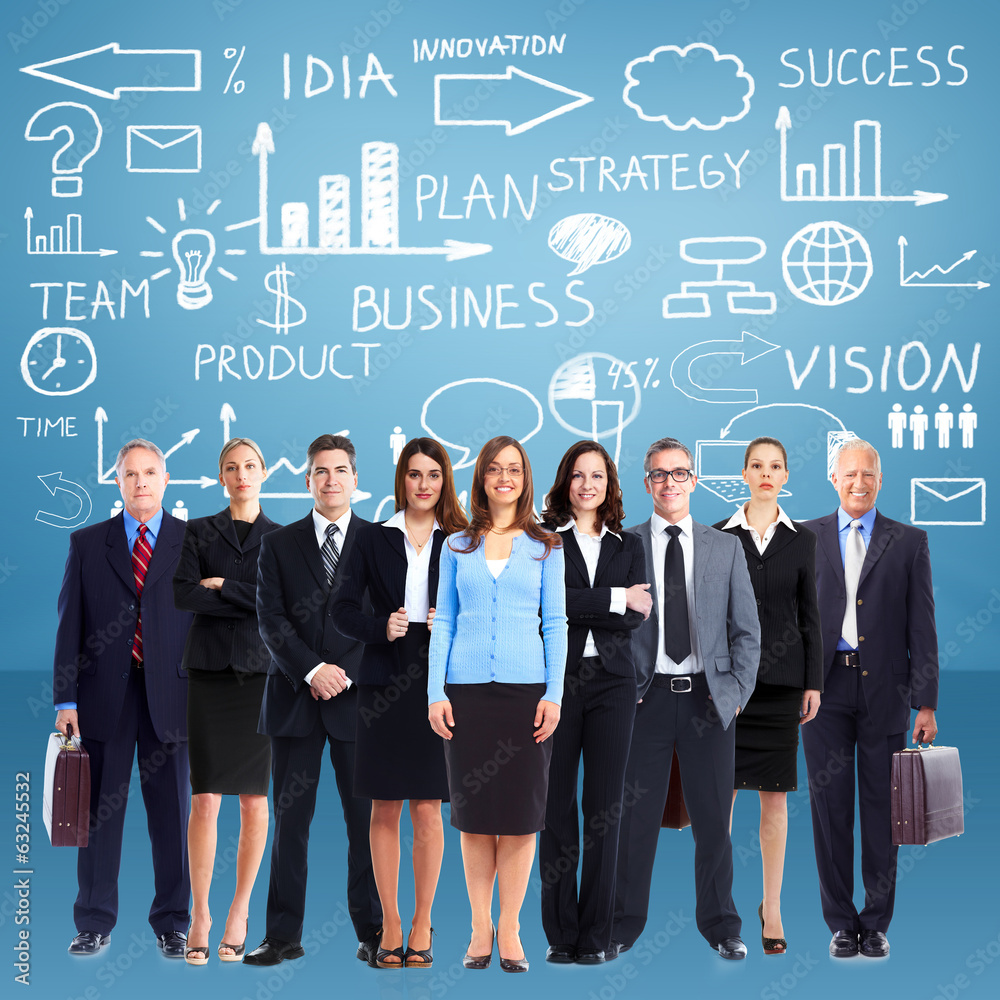 Group of business people team Group of business people team