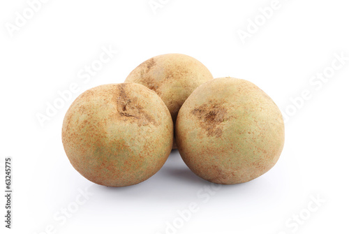 Sapota isolated on a white