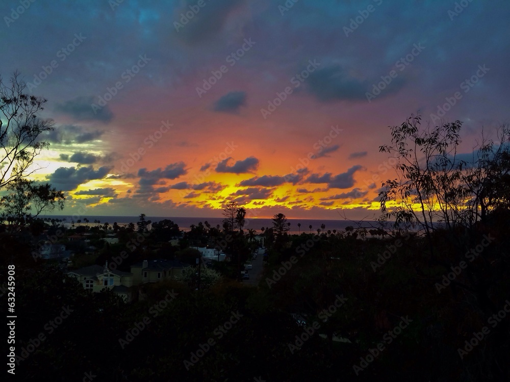 Pink Clouds West Coast Sunset