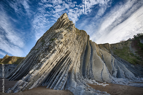 Fototapete Flysch Zumaia Basque Country Spain