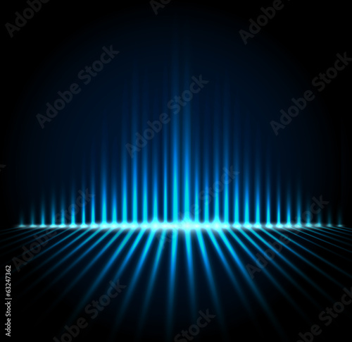 Equalizer on abstract technology background