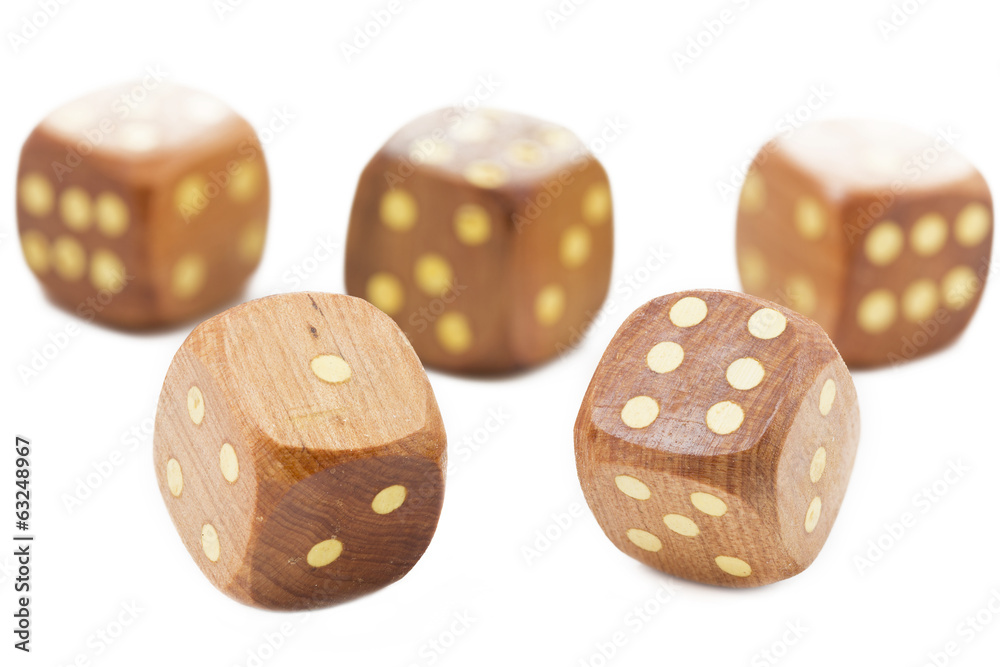 Würfel aus Holz, handgemacht Würfel aus Holz, handgemacht