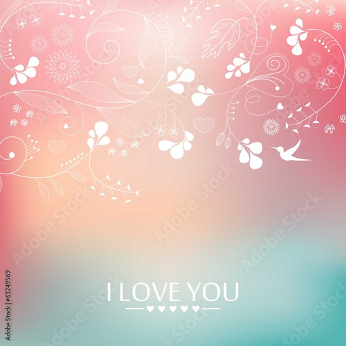 I love you background