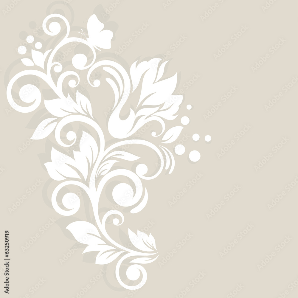 Floral background. Wedding card or invitation abstract
