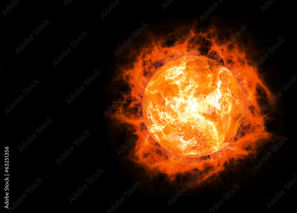 bright hot planet on a dark backgrounds bright hot planet on a dark backgrounds
