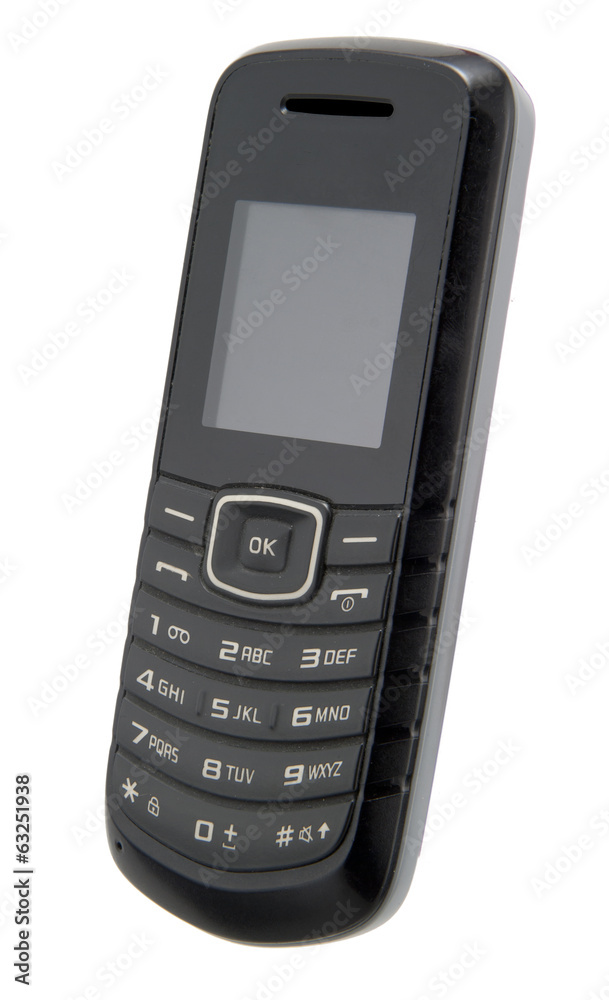 Used cellphone isolated on white background with clipping path Used cellphone isolated on white background with clipping path