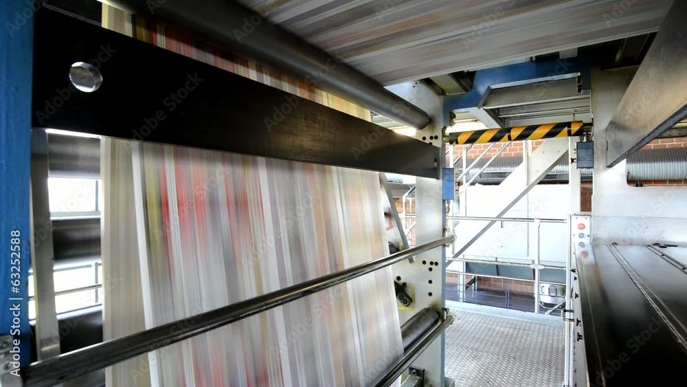 Offset-Druck mit Druckmaschine // printing press