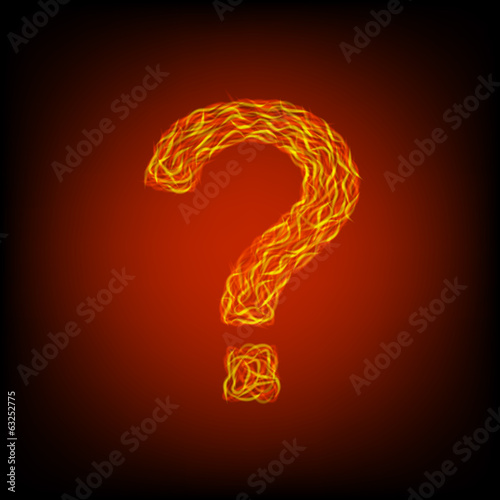 Fire question sign