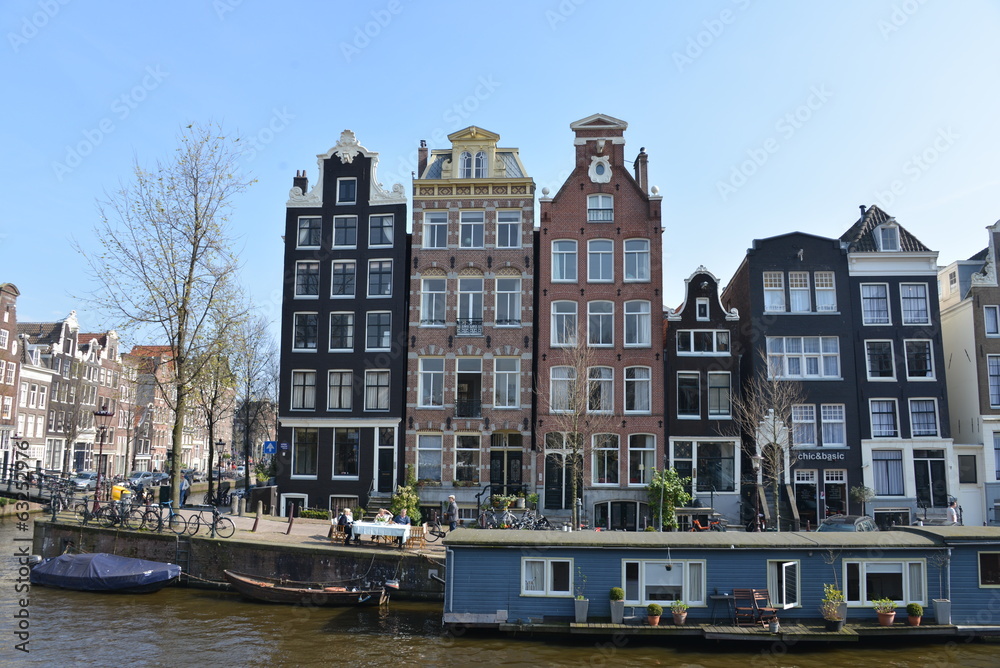 Typical houses, Amsterdam, Holland