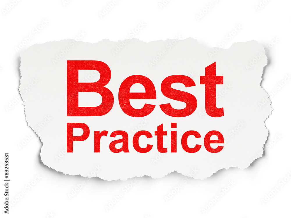 Education concept: Best Practice on Paper background Education concept: Best Practice on Paper background
