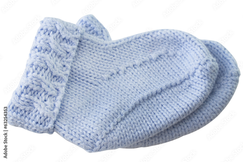 blue baby socks