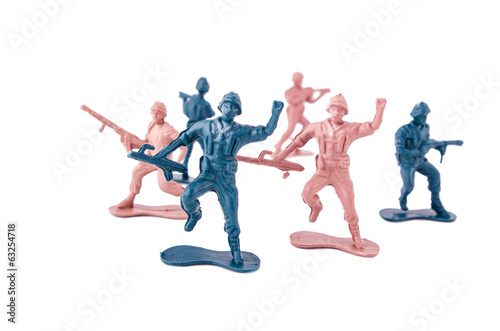 toy soldiers white background © Fotos 593