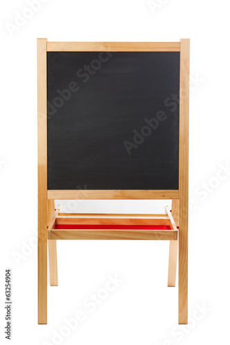square blackboard isolated on white