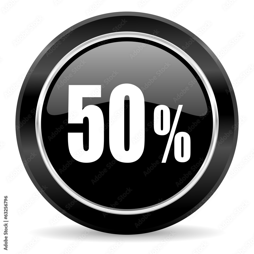 50 percent icon 50 percent icon