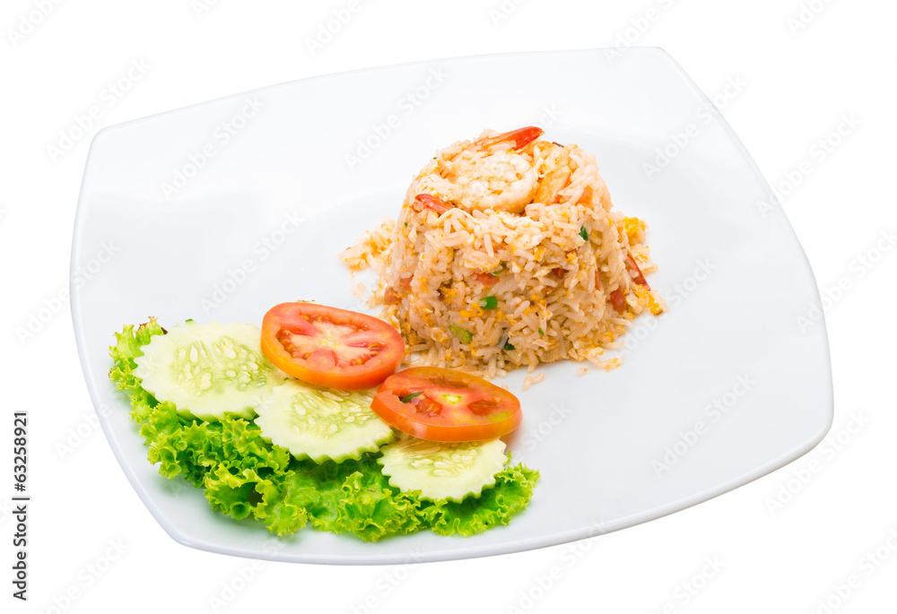 Fried rice with shrimps Fried rice with shrimps