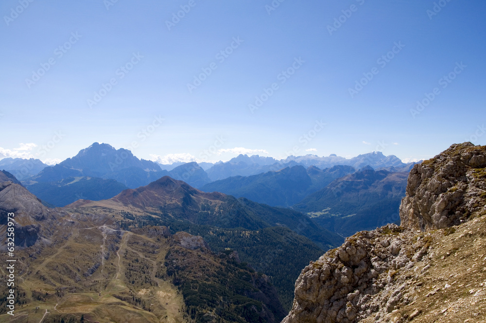 Naklejka premium Falzaregopass - Dolomiten - Alpen