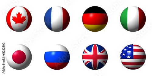 Collage of flags of the G8 countries Free Download Collage of flags of the G8 countries - GFXLoad