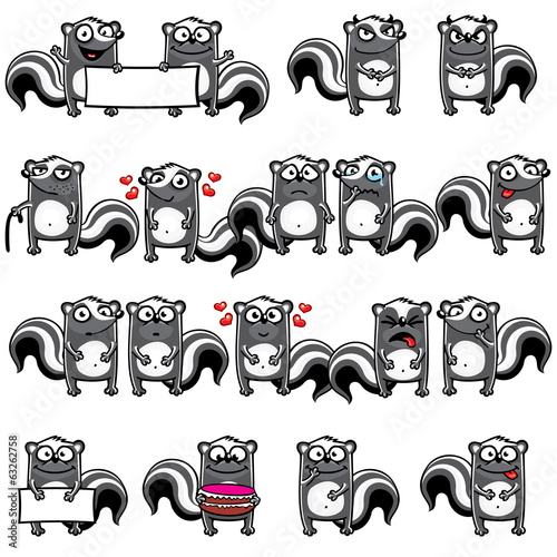 Smiley skunks