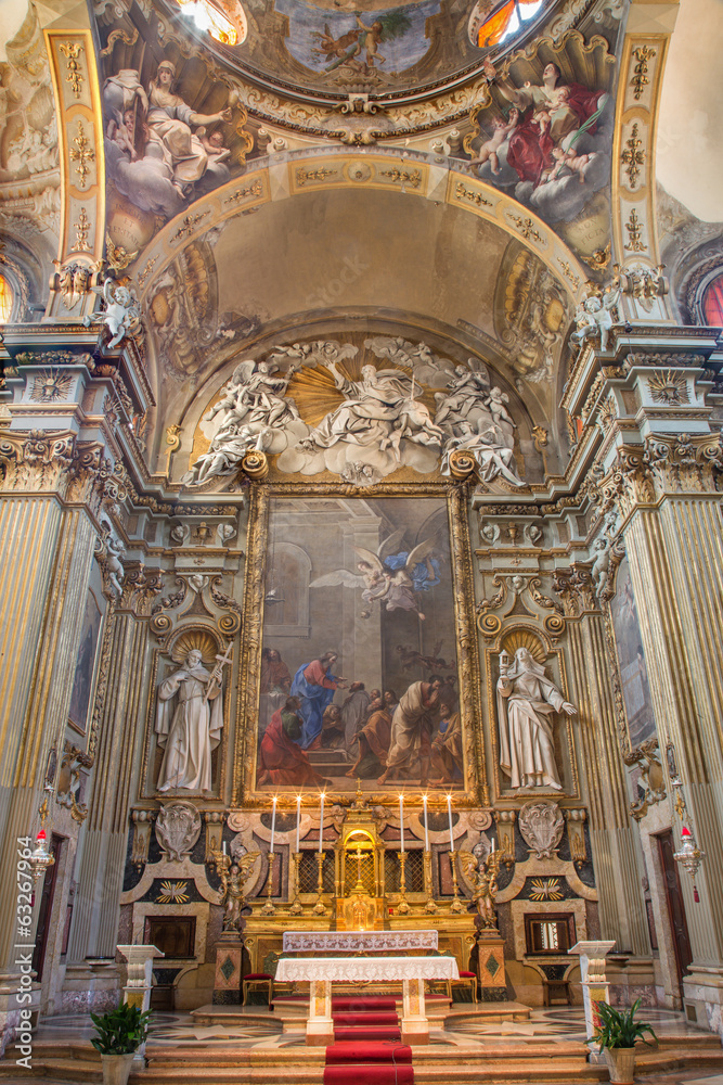 Venice - altar of church Chiesa Corpus Christi.