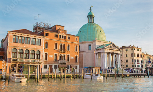 Venice - Canal grande and church San Simeone Picolo