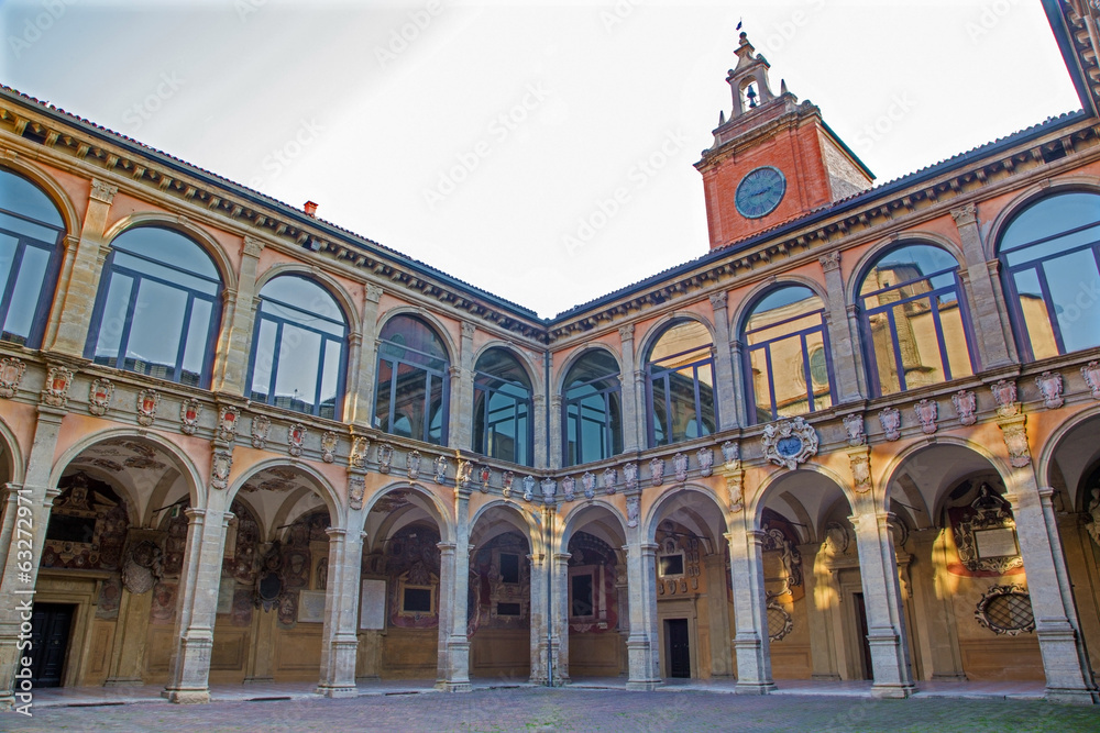 Bologna - atrium of Archiginnasio