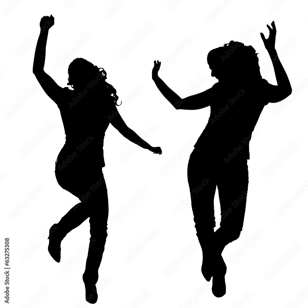 Vector silhouette of people. Vector silhouette of people.