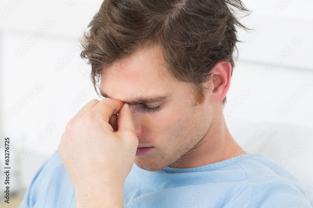 Obraz premium Patient suffering from headache