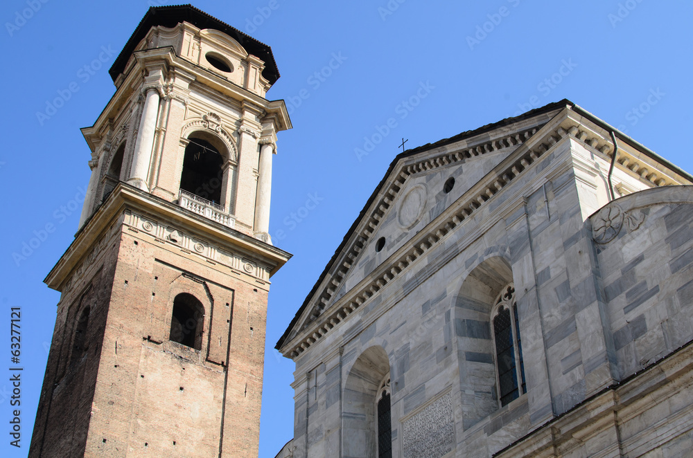 Facade of Turin Cathedral. Italy